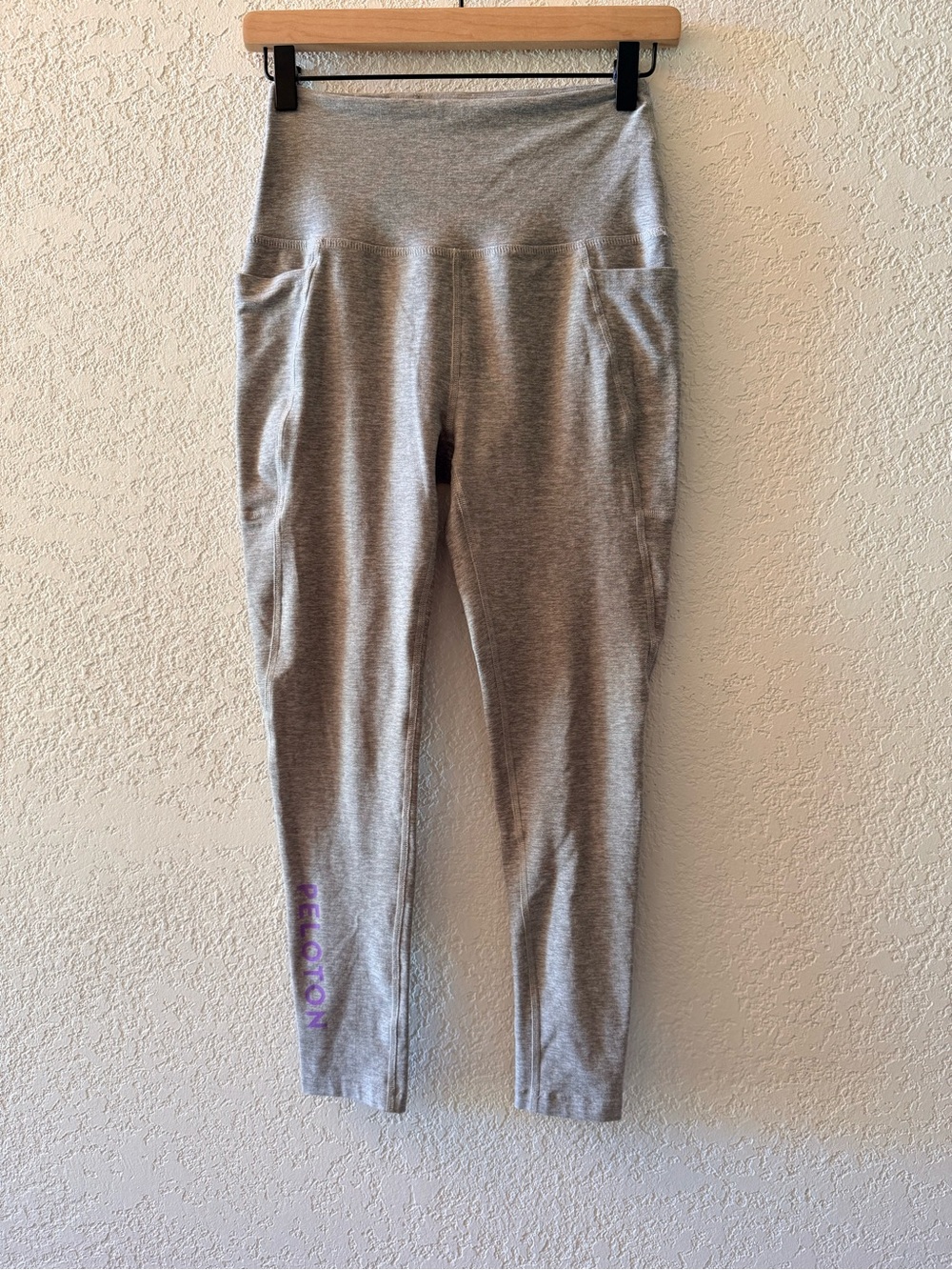 BEYOND YOGA X PELOTON High Rise‎ Spacedye Grey Leggings Women’s Size Medium